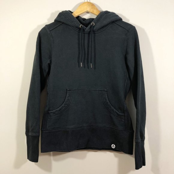 AMERICAN GIANT Washed Black Classic Pullover Heavyweight Hoodie S - Picture 1 of 10